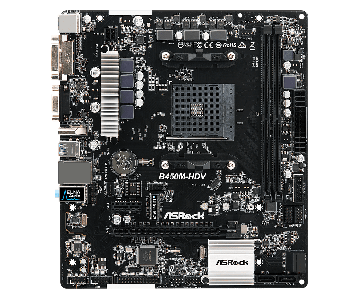 ASROCK B450M HDV ASROCK B450M HDV